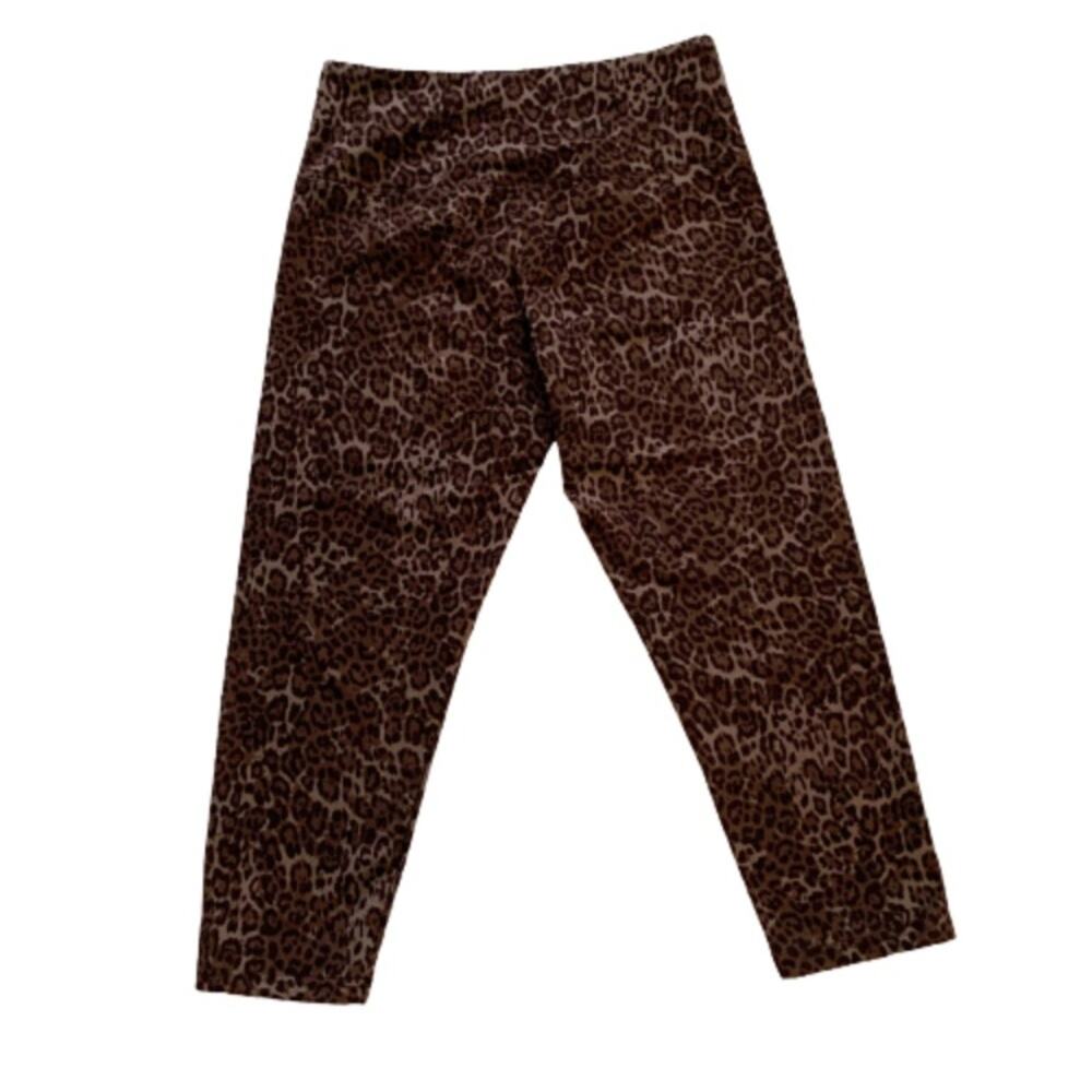 Casablanca Marrakech Crop Leggings Leopard Animal Print Crop Leggings Small